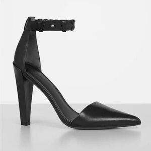 All Saints Gabie Black Leather Pumps